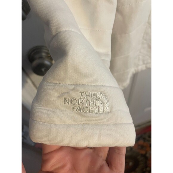 The North Face Caroluna Jacket Coat Women's Large White Sherpa Lined 5600 - Picture 4 of 7